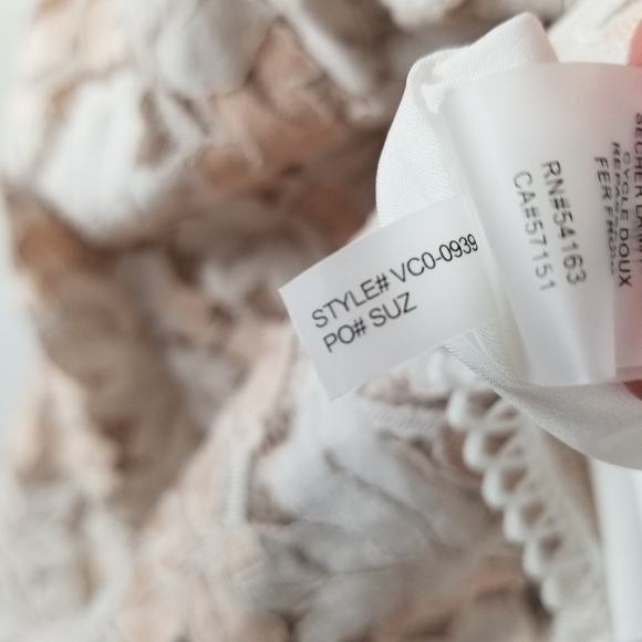 Vince Camuto Womens Lace Sleeveless Midi Dress Size 10 Cottagecore Romantic Boho - Picture 12 of 16